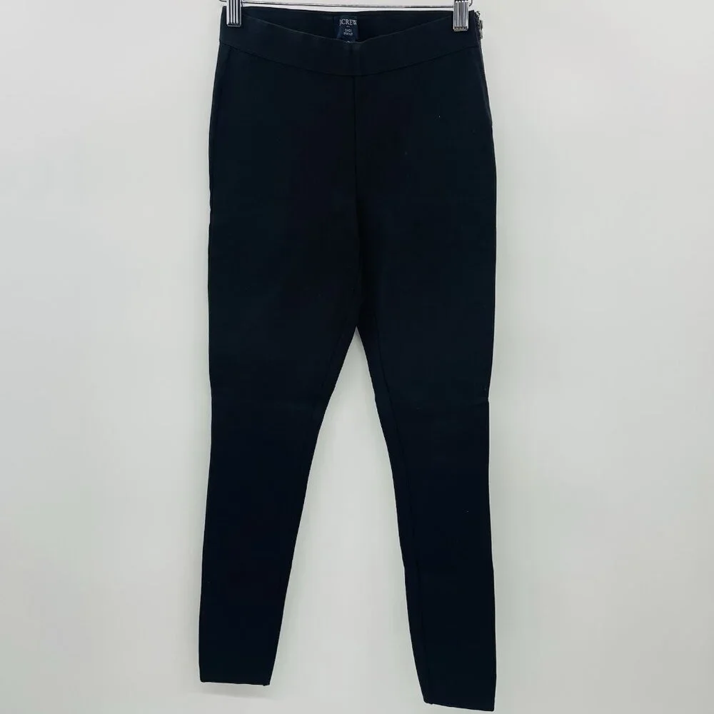 J Crew Womens Size 0 Gigi Pant with Side Zip Closure in Ponte Knit H4101 $79 219